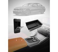 LFOTPP For B M-W 3 Series G20 G21 / 4 Series G22 / i3 G28 i4 G26 2019-2024 2025 Centre Console Armrests Storage Box + Hidden Tray Tray, G20 G21 G22 Accessories Organiser [Pack of 2]