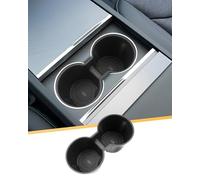 LFOTPP For Tesla Model Y Juniper 2025 2026 & Model 3 Highland 2024 2025 Car Drink Holder, TPE Insert Water Cup Holder, Bottle Holder, Centre Console Cup Holder, Model 3/Y Inner Accessories