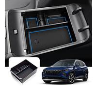 LFOTPP For Tucson NX4 2020-2023 Centre Console Storage Box, Car Central Armrest Organiser Tray Centre Console Storage Box Car Accessories Armrest Glove Box Container Holder Tray (Blue)