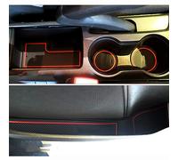 LFOTPP Non-Slip Rubber Mats for Mokka X, Car Gate Slot Pad Mat Cup Holder Armrest Center Consoles Interior Decoration 20 pcs Red