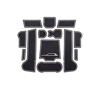 LFOTPP Non-Slip Rubber Mats for V W T-roc TROC 2017-2025, Car Mats Door Slot Mat Car Armrest Drink Holder Mat Centre Console Non-Slip Mats, Car Auto Accessories, 13pcs/Set (White)