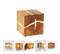 Lfoute Vintage Wooden Wall Light LED 5W Creative Wall Lamp Night Lamp Random Crack Indoor Wall Lighting for Bedroom Living Room Dining Room Hallway Corridor Staircase Decorative Lights,3 pcs