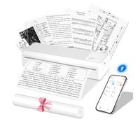 LFPERT Bluetooth Portable Thermal Printer A4, P83 Mobile Wireless Inkless Printer Compatible with IOS & Android, Support for A4 Thermal Paper & 8.5x11 Letter, Fits Travel Office School Home Use