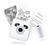 LFPERT Sticker Printer, TP6S Print Pods Mini Printer, Portable Bluetooth Sticker Maker Machine, Inkless Thermal Pocket Printers for Photos, Study Graphics, Notes, Journal, DIY & Gift Blessings -White