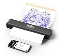 LFPERT Tattoo Printer, Tattoo Stencil Printer for Artists & Beginners, Newly Thermal Machine Compatible with Phone, Tablet & PC, Printer Transfer Kits with 5 Pcs Tattoo Disposables, Black