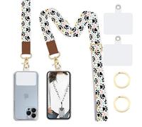 Lfpkixise Phone Lanyard Wrist Strap Crossbody Adjustable, Cell Phone Lanyard for Around The Neck Shoulder Wristlet Strap, Dog Paw, Long