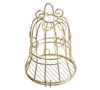 LfrXtra Fat Bird Feeders Outdoor Hanging Metal Gold Wild Bird Feeder Caged Bread Holder Small Capacity Home Decorations