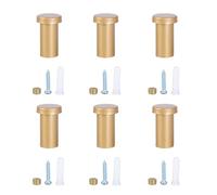 LfrXtra Home,6pcs Practical Black or Golden Wall Hooks Heavy Duty for Closet Kitchen Bathroom Simple Design Easy Installation
