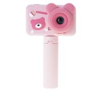LfrXtra Home,Bear Design Kids Camera Adjustable Stand High Defination Double Lens Toy For Children Creative Photography