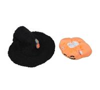LfrXtra Home,Halloween Outfit Set For 15-17cm Dolls Black Witch Hat Pumpkin Top Wizard Hat And Pumpkin Top for Collector