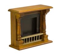 LfrXtra Home,Realistic Fireplaces Zakka Realistic Pretend Play Display Fireplaces Model Toy for 1:12 Doll House Home Scene Decoration