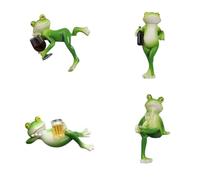 LfrXtra Tipsy Frogs Figurines Flower Pots Huggers Hanging Frogs Sculptures Outdoor Garden Statue Plant Pots Decorations Gift Outdoor Plant Hanging Decors