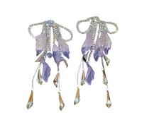 LfrXtra Women's Handmade Jewellery,Elegant Rhinestones Dangle Earrings Tassels Ear Accessories For Bride Wedding Party Evening Luxury Crystal Jewelry