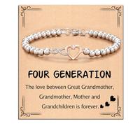 LfrXtra Women's Infinities Heart Charm Featuring Sparkling Crystals Accent Portable For Fashionable Occasions