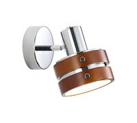 LFsem 1 Pack of Vintage Wood Wall Light in Silver Finish, Mid-Century E27 Indoor Wall Sconce, Angle Adjustable Wall Reading Lamp for Bedside and Studios