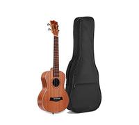 LFSEMINI Ukulele Case, Black Gig Bag for 21-26 Inch Ukuleles, Padded Bag with Adjustable Straps for Concert, Soprano, Tenor