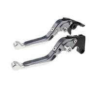 LFSKIUDS Folding Brake Clutch Levers for Yamaha TT225 1986-1987 Handlebar Lever Accessories(Silver)