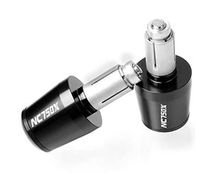 LFSKIUDS For Hon&da NC750 NC750S NC750X NC 750S/X Motorcycle Handle Bar End Handlebar Grips Ends Sliders Cap Plug Slider Counterweight Cover Grip Accessories (Color : Black)