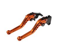 LFSKIUDS Short Brake Clutch Levers Adjustable Handle Set for Triumph Tiger 1050/Sport 2007-2016 800/XC 2011-2014 Motorcycle CNC Accessories(Orange)