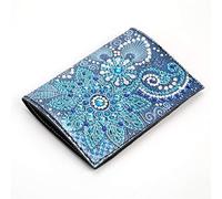 LFSX0828 Diamond Painting Passport Holder Cover, DIY Crystal Rhinestone Painting Travel Passport Protective for Boarding Pass, ID Card, Driver's License (AA085)