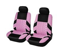 LFSYYD Car Seat Covers for Kia STONIC YB 2017-2023,2 Seats Car Seat Cushion Protector Full Surround Front Seat Comfortable Scratch Resistant Accessories,F/Pink