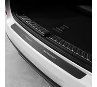 LFUPING 1 Piece Car Rear Bumper Protectors for MINI Clubman 2016-2024, Carbon Fiber Rear Bumper Protector Door Sill Kick Scuff Pedal Accessories