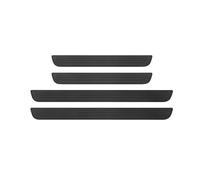 LFUPING 4 Pcs Car Door Sill Protector for BMW 535d 2014-2016, Car Sill Protectors Strips Rubber Front/Rear Door Sill Scuff Plate Guard,Bla-ck-52.5 * 4.2cm/37.5 * 4.2cm