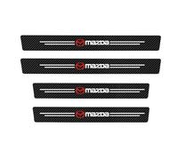 LFUPING 4 Pieces Car Door Sill Protector Stickers for MazdaSpeed6 2006-2008, Carbon Fiber Car Kick Plates Sill Guard Auto Threshold Decoration