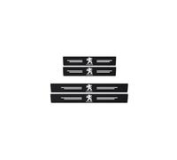LFUPING 4 Pieces Car Door Sill Protector Stickers for Peugeot Partner III Van Long 2019-, Carbon Fiber Car Kick Plates Sill Guard Auto Threshold Decoration