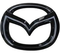 LFWCZS Car Badge Emblem for Mazda 3 2014-2018,Replacement Badge Grill Logo Letters Alloy Lettering Boot Emblem Decor Car Key Front Grill Wing Logo Badge Size Car Accessories,Black