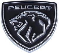 LFWCZS Car Badge Emblem for Peugeot 3008,Replacement Badge Grill Logo Letters Alloy Lettering Boot Emblem Decor Car Key Front Grill Wing Logo Badge Size Car Accessories,A-Black