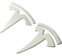 Car Badge Emblem for Tesla Model Y 2020-2023,Replacement Badge Grill Logo Letters Alloy Lettering Boot Emblem Decor Car Key Front Grill Wing Logo Badge Size Car Accessories