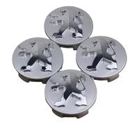 LFWCZS Car Hub Caps for Peugeot RCZ,Wheel Center Cover Hub Cap Sunscreen Waterproof Centre Badges Wheel Cap Kit with Auto Logo Styling Accessories,Silver