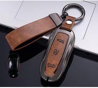 LFWCZS Car Key Fob for Tesla Model 3,Key Cover with Buttons Car Protective Key Pouch Keychain Remote Control Replacements Car Key Signal Blocking Bag For Car Car Accessory,Model 3/Y/S-A