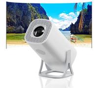 LFXLKVI Mini Projector WiFi Bluetooth 1080P 4K 270° Dynamic Gimbal Smart Portable Projector Auto Keystone Outdoor Movie Projector for Game Bedroom Outdoor Phone