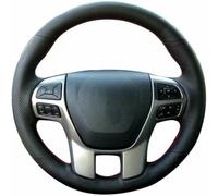LFZDFSD Hand-sewn car steering wheel cover for Ford Ranger 2016 2017 2018 2019 for Everest 2016 2017 2018 2019 Car steering wheel cover