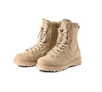 Lfzhjzc Breathable Men Desert Boots Tactical Military Boots Ultralight Combat Boots Outdoor Hiking Shoes Army Boots Large (Color : Sand, Size : 9 UK)