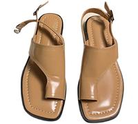 Lfzhjzc Bunion Corrector Sandal, Bunion Corrector, Toe Straighteners, Bunion Corrector Big Toe Straightener, for Treating Bunion Correct Plantar Fasciitis (Color : Brown, Size : 5 UK)