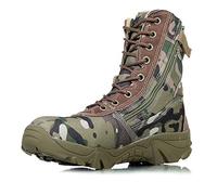 Lfzhjzc Camouflage Combat Boots Men, Desert Outdoor Combat Hunting Boots,Comfortable Lightweight Tactical Boots for Men,Work Boots (Color : CP, Size : 43)