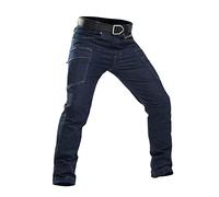 Lfzhjzc Men's Tactical Pants, Water Repellent Ripstop Cargo Pants, Outdoor Apparel, Hiking Work Pants, Stretch Jeans, Tactical Jeans, Casual, Wear-Resistant, Multi-Pocket (Color : Blue, Size : L)