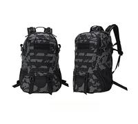 Lfzhjzc Tactical Backpack, Assault Pack, Military Tactical Army BackpackOutdoor Mountaineering Backpack, Tactical Army Fan Sports Backpack, 10 Colors Available (Color : Black CP, Size : 27L)