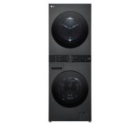LG WashTower WT1210BBTN1 WiFi-enabled 12 kg Washer Dryer - Black, Black