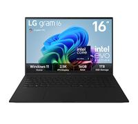 LG 16" gram AI Laptop, Copilot+ PC, Windows 11 Home, Intel® Core™ Ultra Processor, Black 16Z90TLG.AU78AN