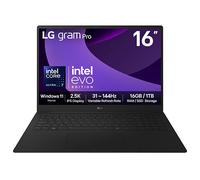 LG 16" gram Pro, Copilot PC, Windows 11 Home, Intel® Core™ Ultra Processor, Obsidian Black 16Z90TPG.AA78A1