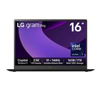 LG 16" gram Pro Laptop, 32GB RAM, Intel® Core™ Ultra Processor, Windows 11 Home, Obsidian Black 16Z90TPG.AA78A1