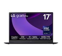 LG 17" gram Pro Laptop, 32GB RAM, Intel® Arrow Lake Processor, gram AI, Obsidian Black 17Z90TPG.AD88A1