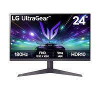 LG 24GS50F-B 24-inch FHD (1920 x 1080) UltraGear Gaming monitor with 180Hz, 1ms MBR, HDR10, AMD FreeSync, HDMI, DisplayPort, 3-Side Virtually Borderless Design, Black