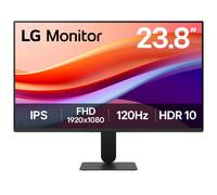 LG Monitor 24U411A-B - FHD 1080p IPS 24 inch, 120 Hz, 5ms GtG, Computer desktop display with VRR, HDR10, Smart Energy Saving, Anti-Glare, D-Sub, HDMI, Matte Black