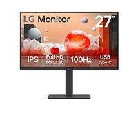 LG 27" Full HD Monitor, IPS Display, Builtin Power, 100Hz Refresh Rate, USB TypeC, Black 27BA650B