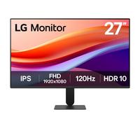 LG 27" Monitor, IPS Full HD display, 120Hz, sRGB 99% (Typ.), HDR 10, 1ms MBR, Black 27U41YAB
